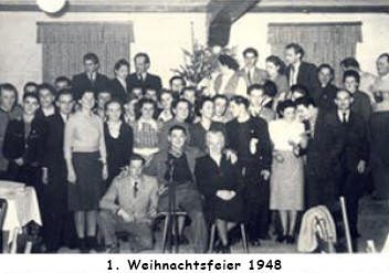 1948 Erste Weihnachtsfeier 1948 Erste Weihnachtsfeier